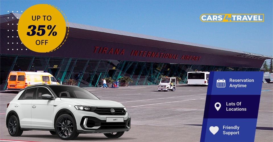 Aluguer de automóveis no aeroporto de Tirana